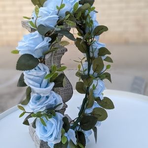 Light blue flower crown
